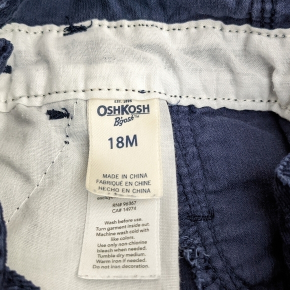 Oshkosh Corduroy Flower Overall 18m - Picture 4 of 4